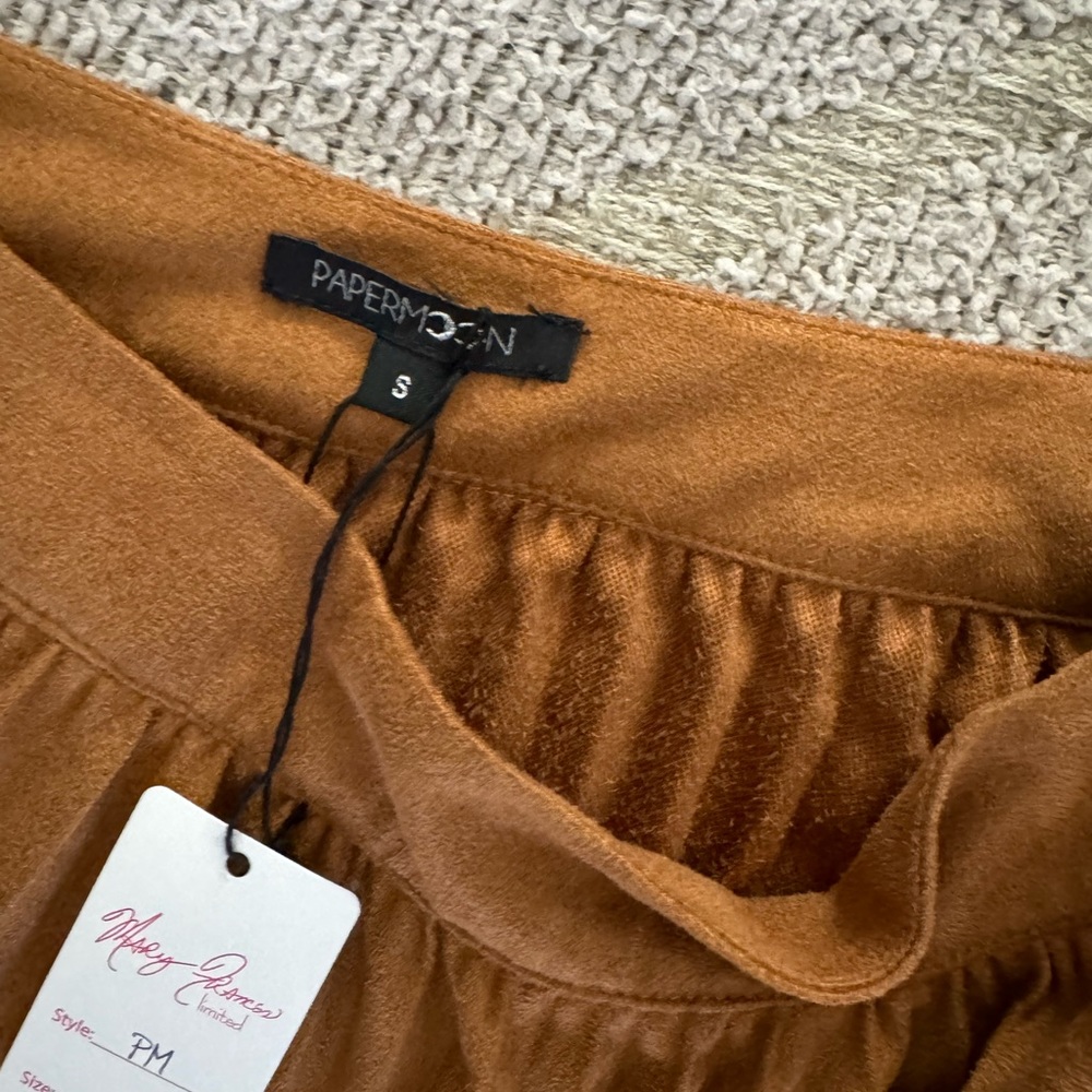 Suede Midi Skirt